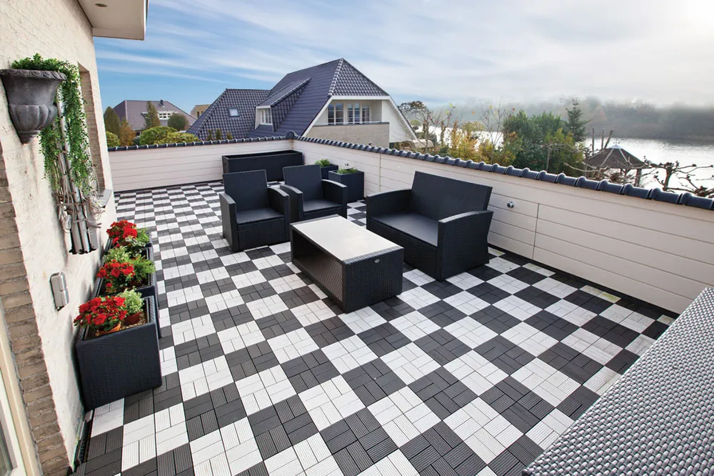 DIY WPC Decking Tiles 30×30mm