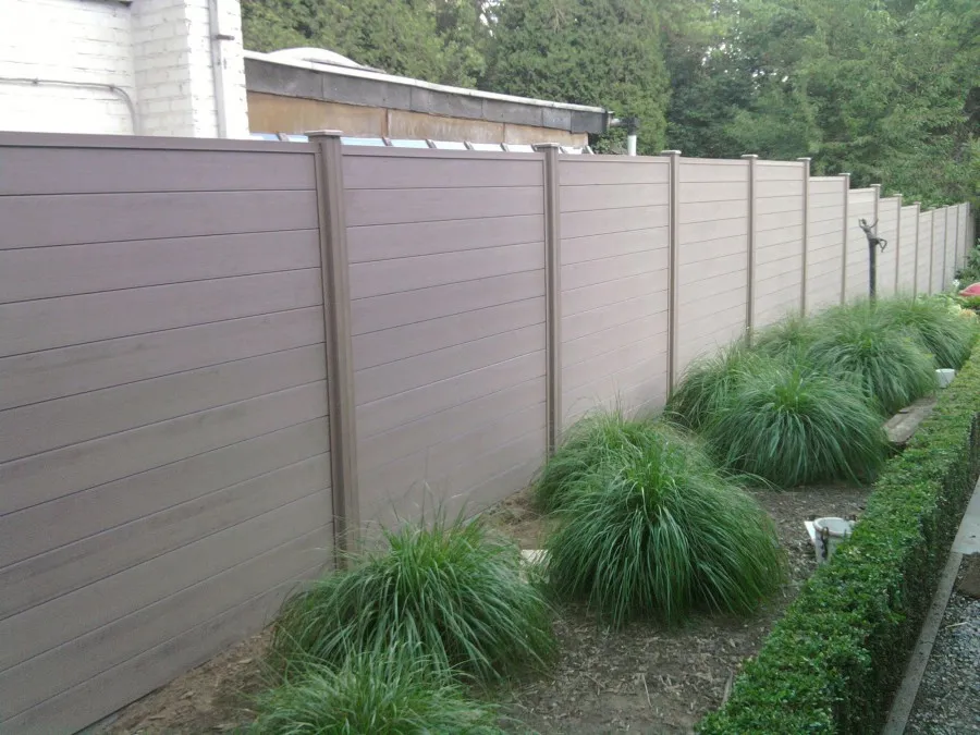 Co-extrusion 5 square holes WPC Fencing 166×19.8mm
