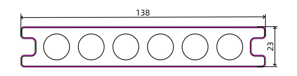 WPC Decking TBG138H23