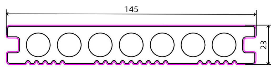 WPC Decking TBG145H23