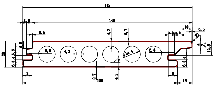 WPC Decking TBG148H23