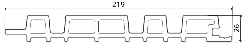 WPC Facade TBG219H26-B
