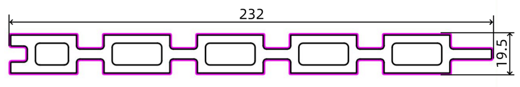 WPC Facade TBG232H19.5