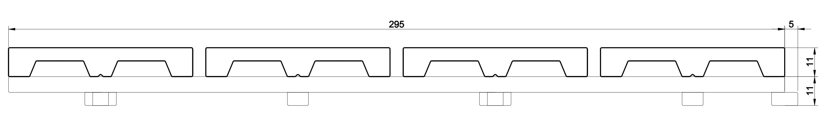 Interlocking WPC DIY Tiles 300*300mm